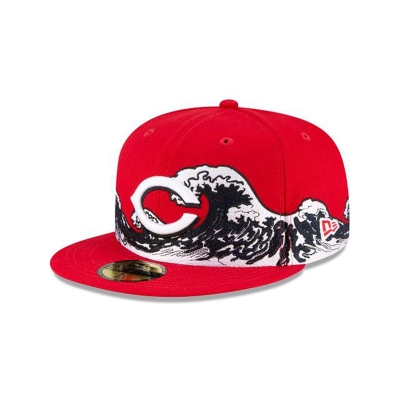 Sapca New Era Cincinnati Reds MLB Wave 59FIFTY Fitted - Rosii